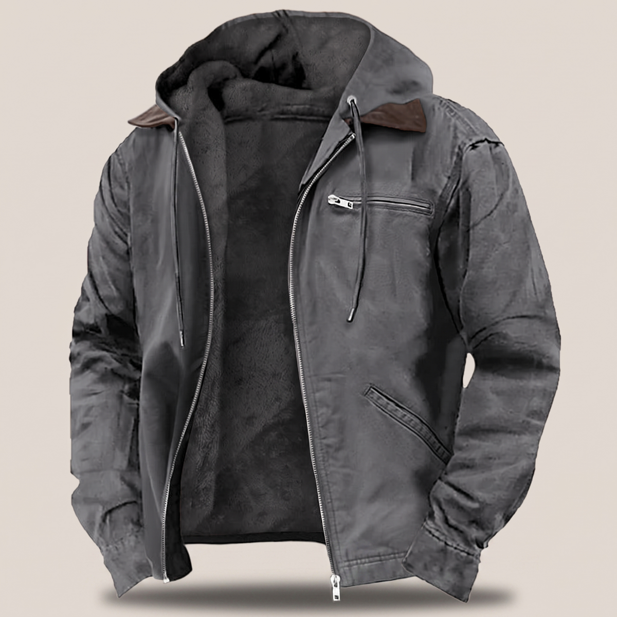 Men's Full-Zip Hooded Jacket