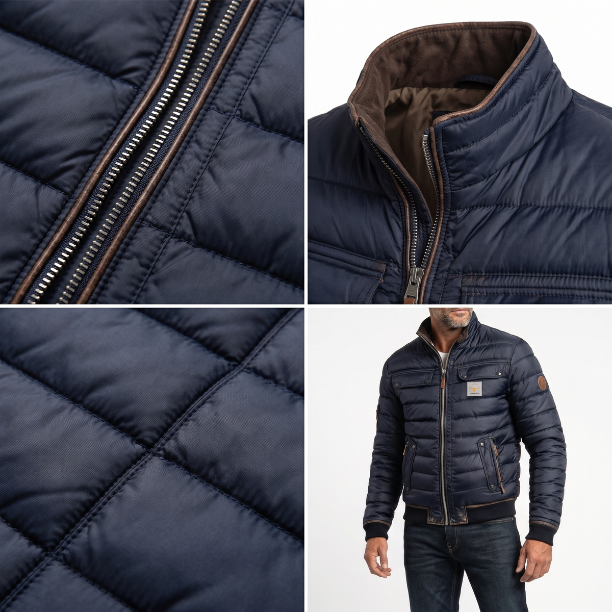 Women's Quilted Puffer Jacket – Vintage Style Padded Jacket