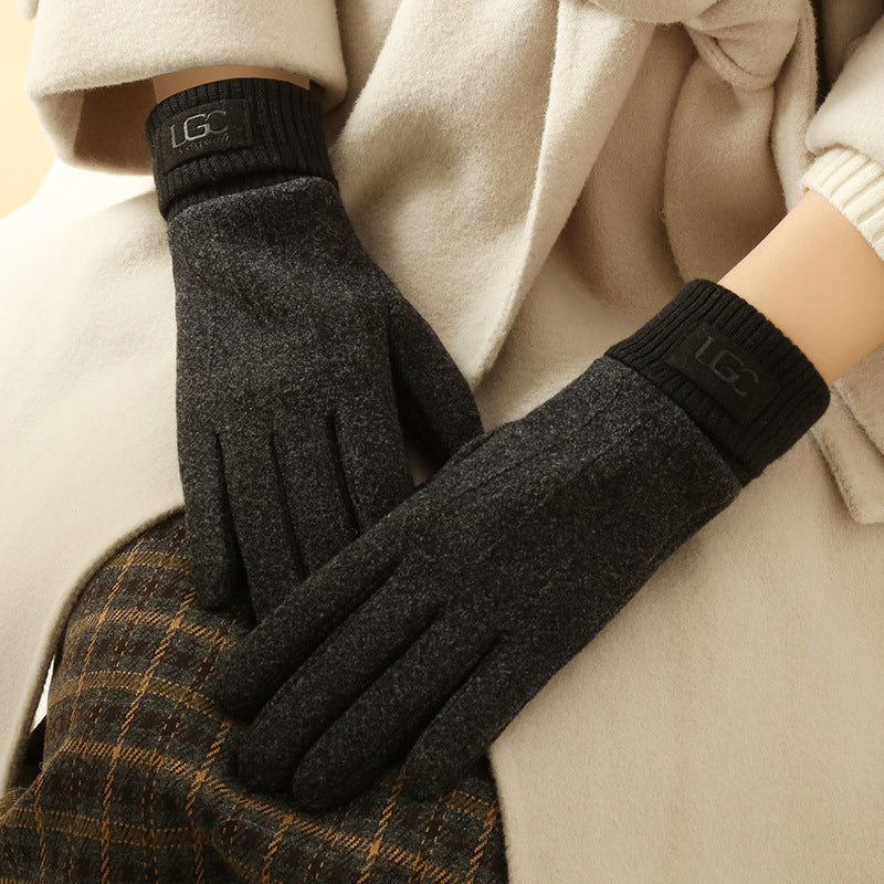 Cashmere-Wool Touchscreen Gloves – Warm Winter Gloves