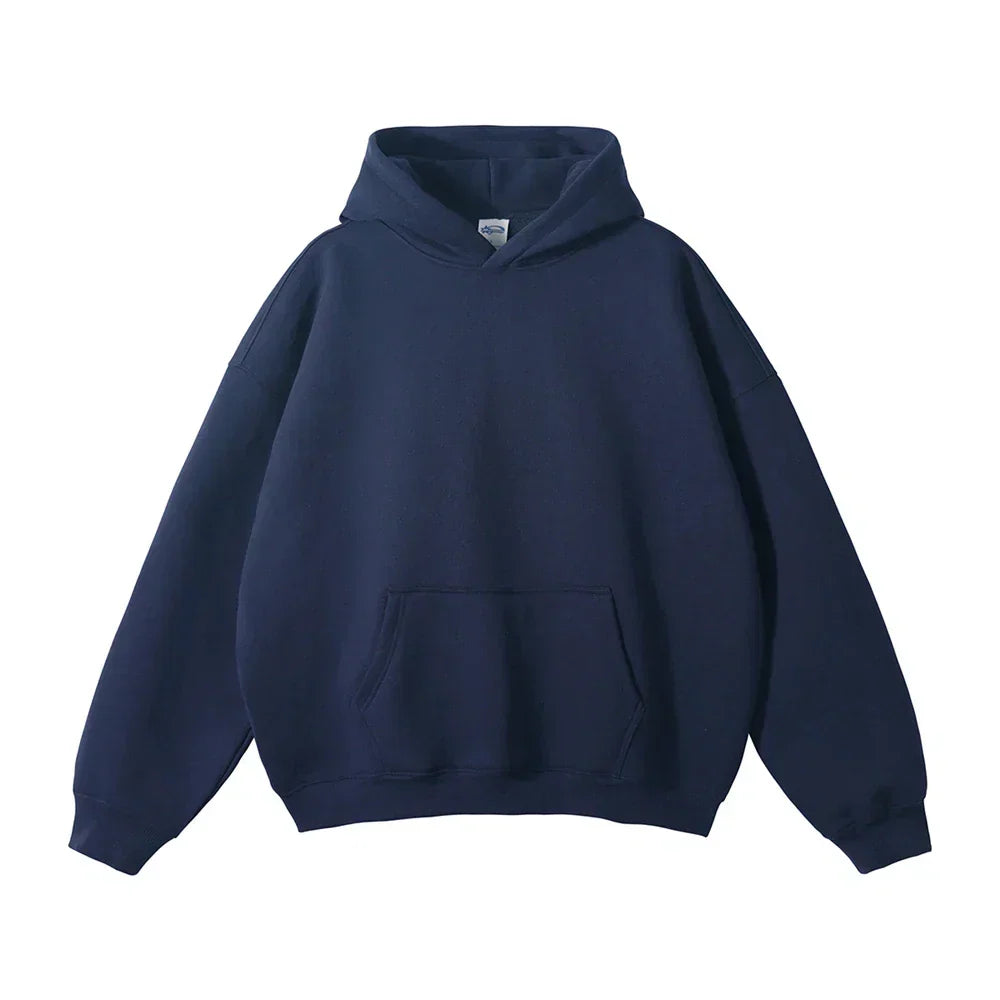 Men's Relaxed Pullover Hoodie with Kangaroo Pocket