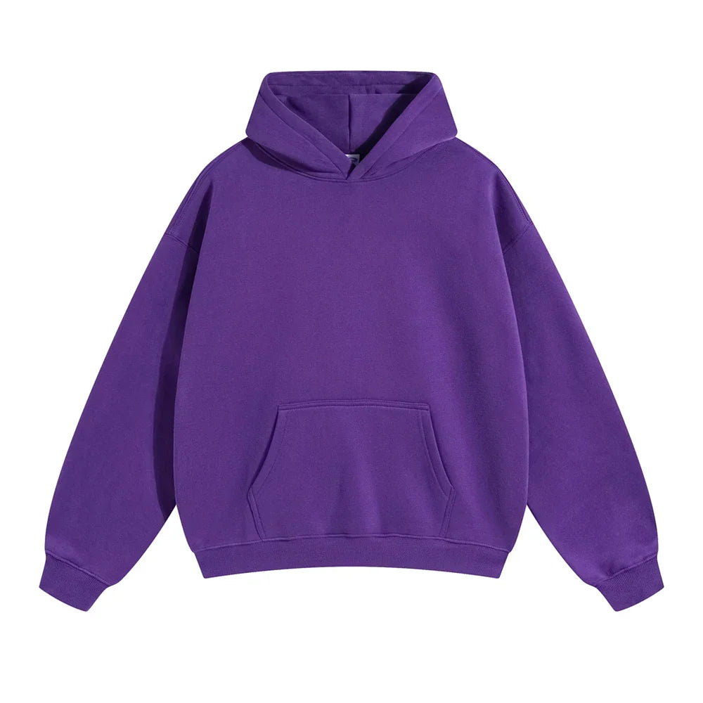 Men's Relaxed Pullover Hoodie with Kangaroo Pocket