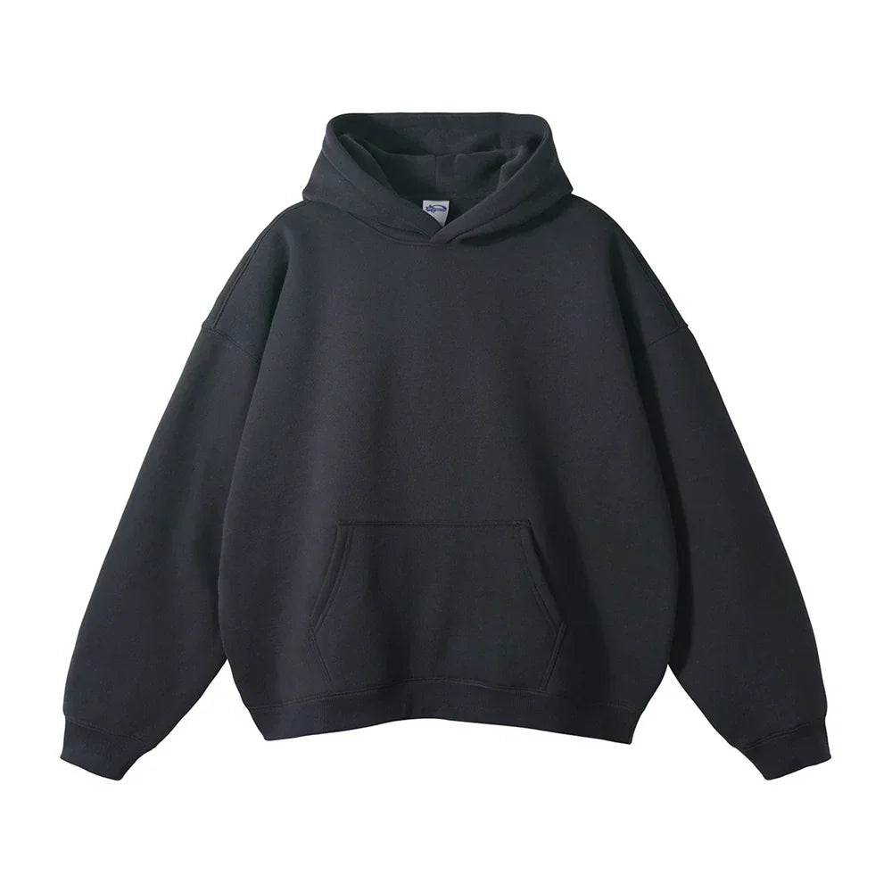 Men's Relaxed Pullover Hoodie with Kangaroo Pocket