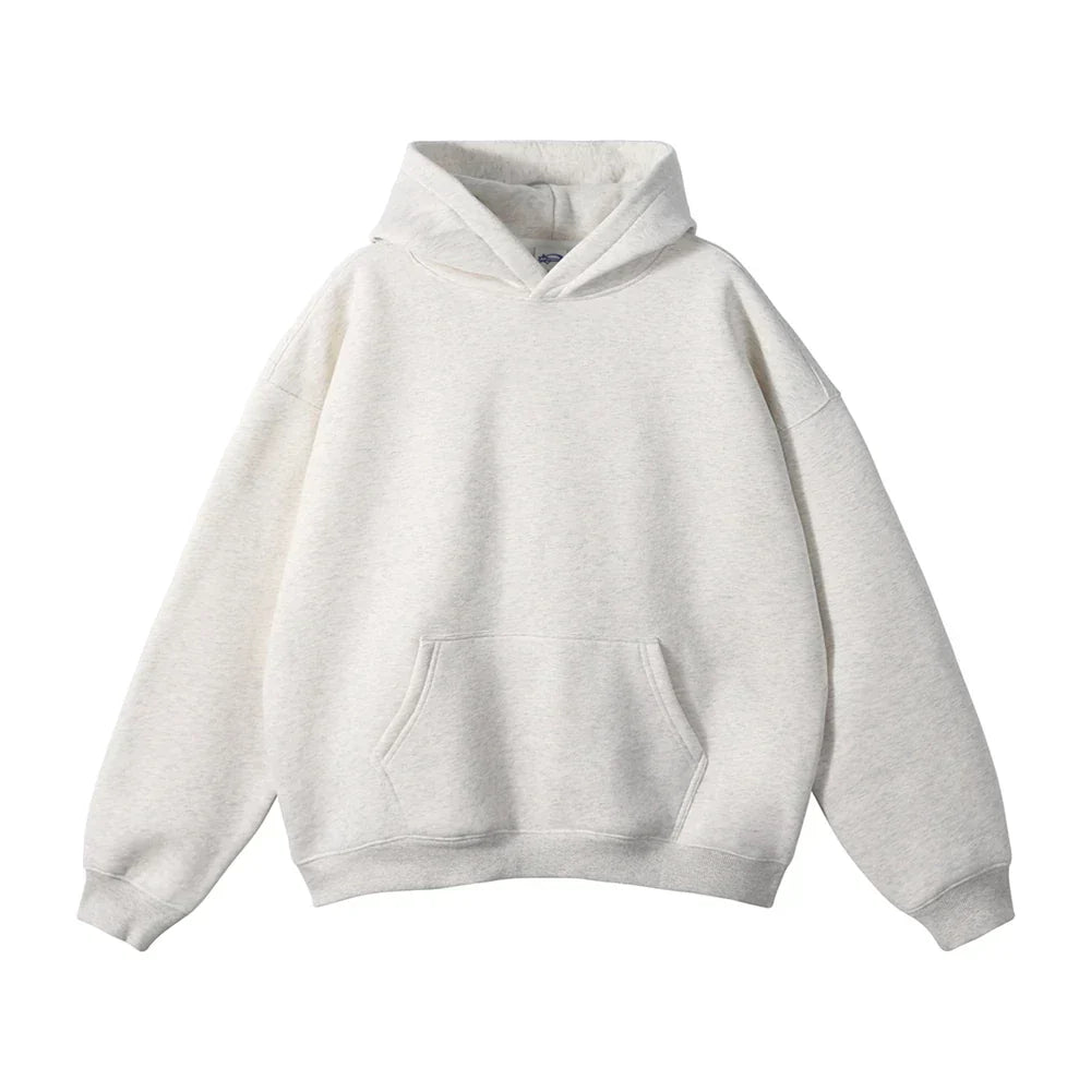 Men's Relaxed Pullover Hoodie with Kangaroo Pocket