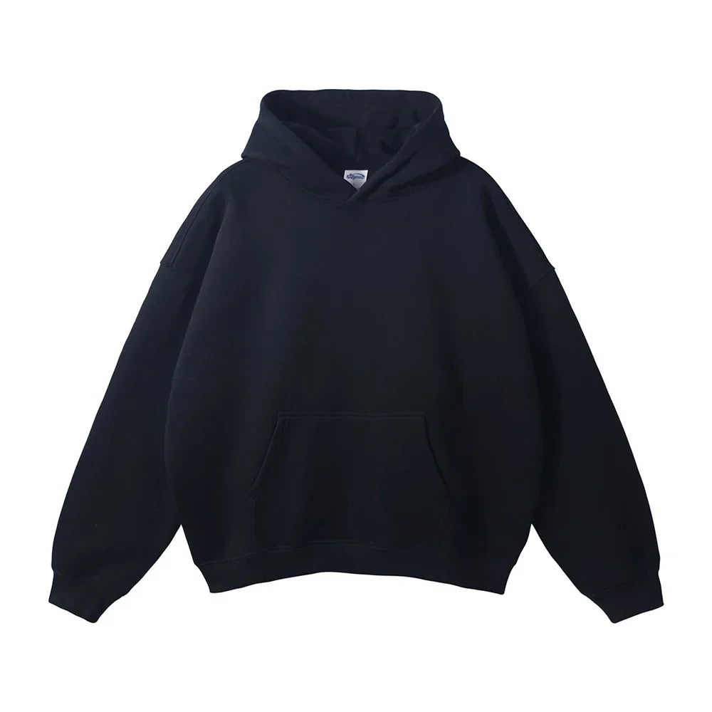 Men's Relaxed Pullover Hoodie with Kangaroo Pocket