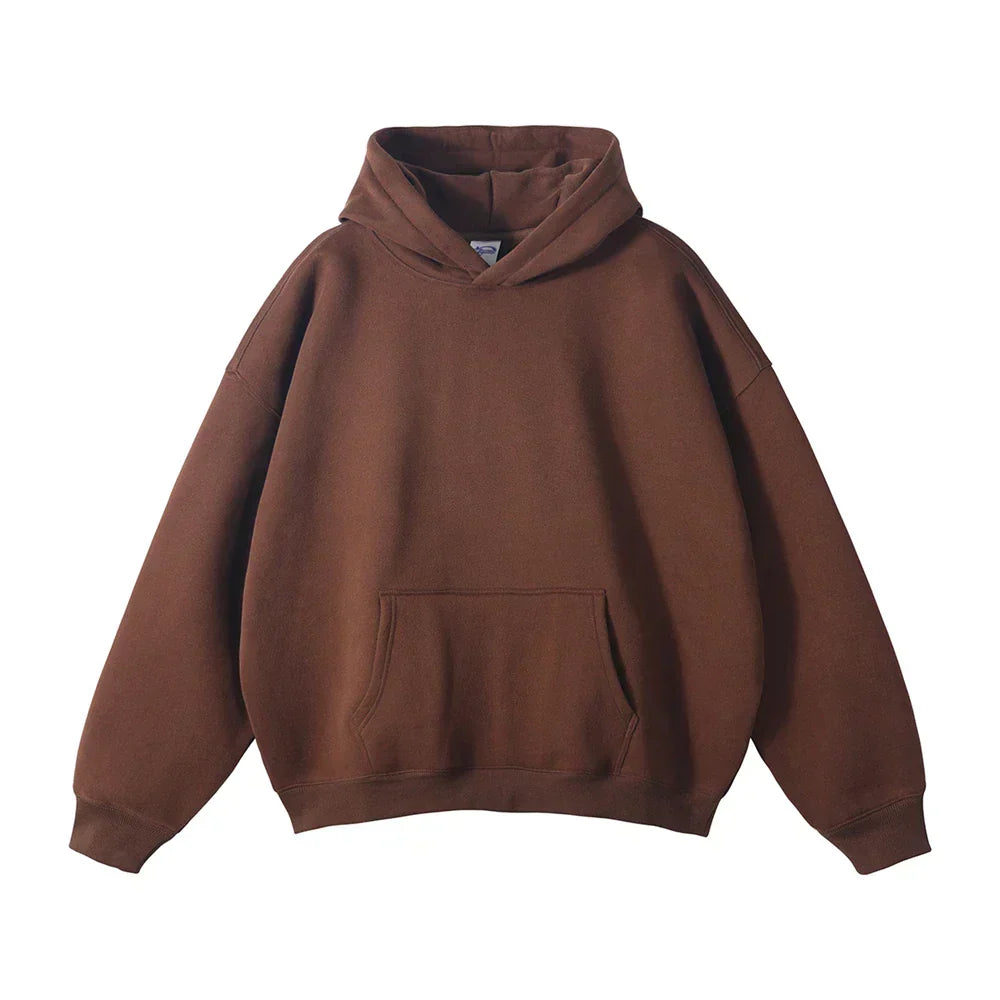 Men's Relaxed Pullover Hoodie with Kangaroo Pocket