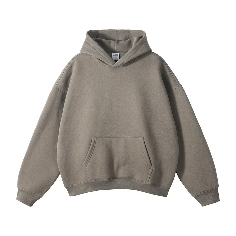 Men's Relaxed Pullover Hoodie with Kangaroo Pocket