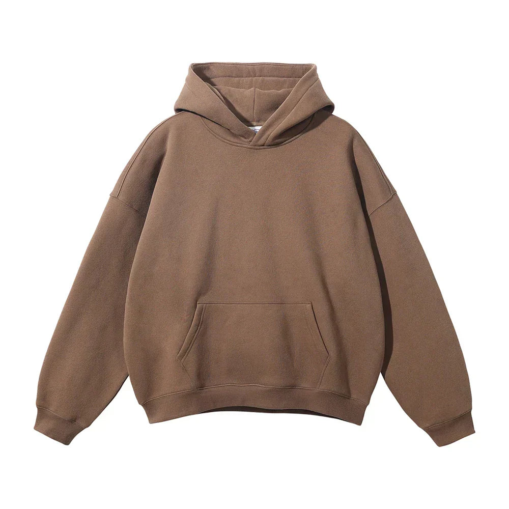 Men's Relaxed Pullover Hoodie with Kangaroo Pocket