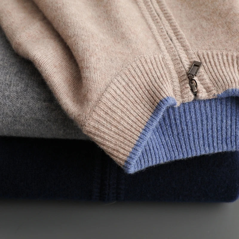 Men's Cashmere Zip-Up Jacket