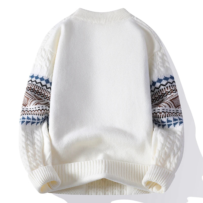 Men's Nordic Knit Jumper – Chunky Crew Neck