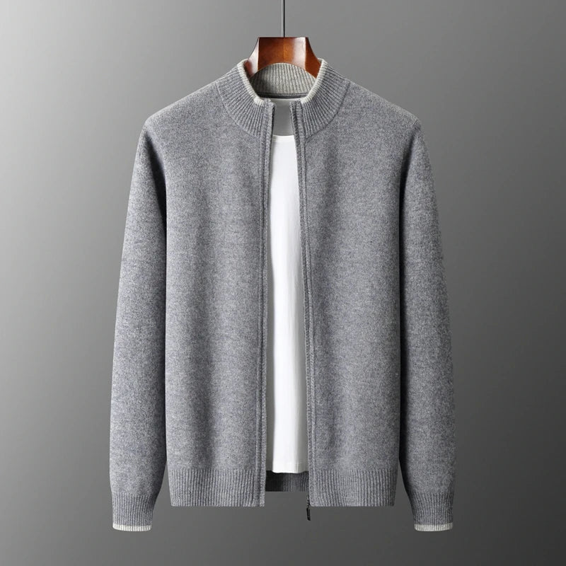 Men's Cashmere Zip-Up Jacket
