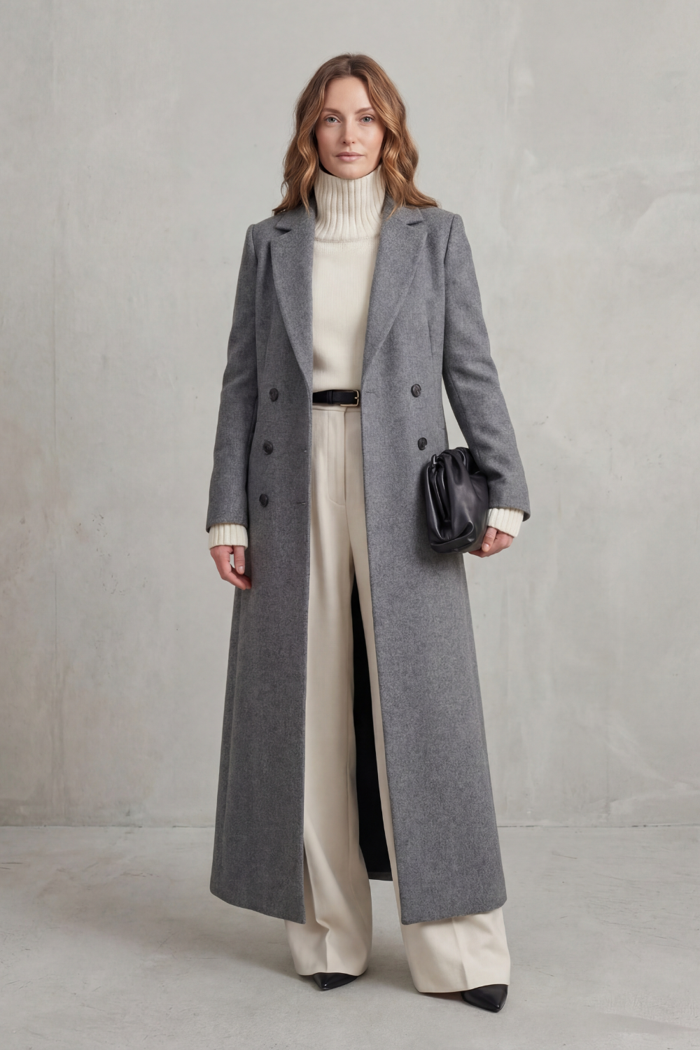 Women's Longline Wool Coat – Long Camel Coat