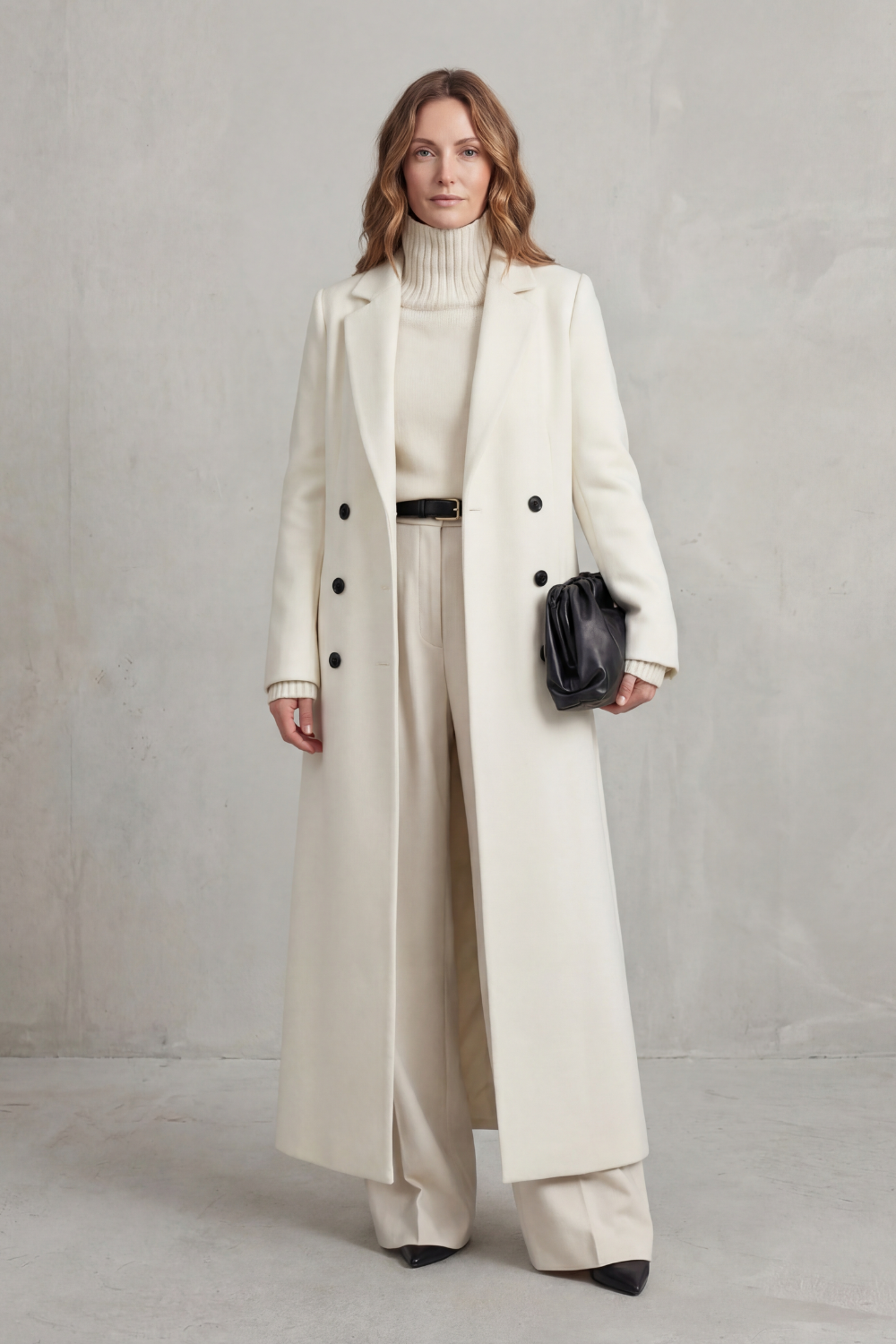Women's Longline Wool Coat – Long Camel Coat