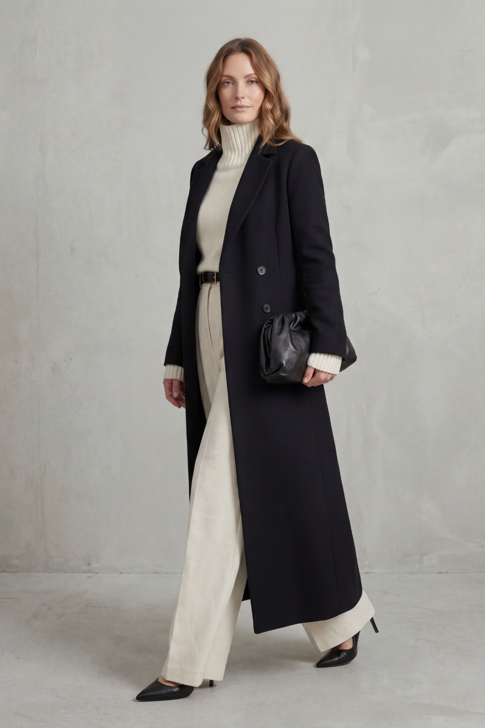 Women's Longline Wool Coat – Long Camel Coat