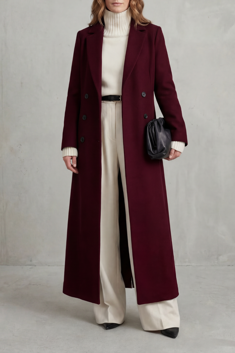 Women's Longline Wool Coat – Long Camel Coat