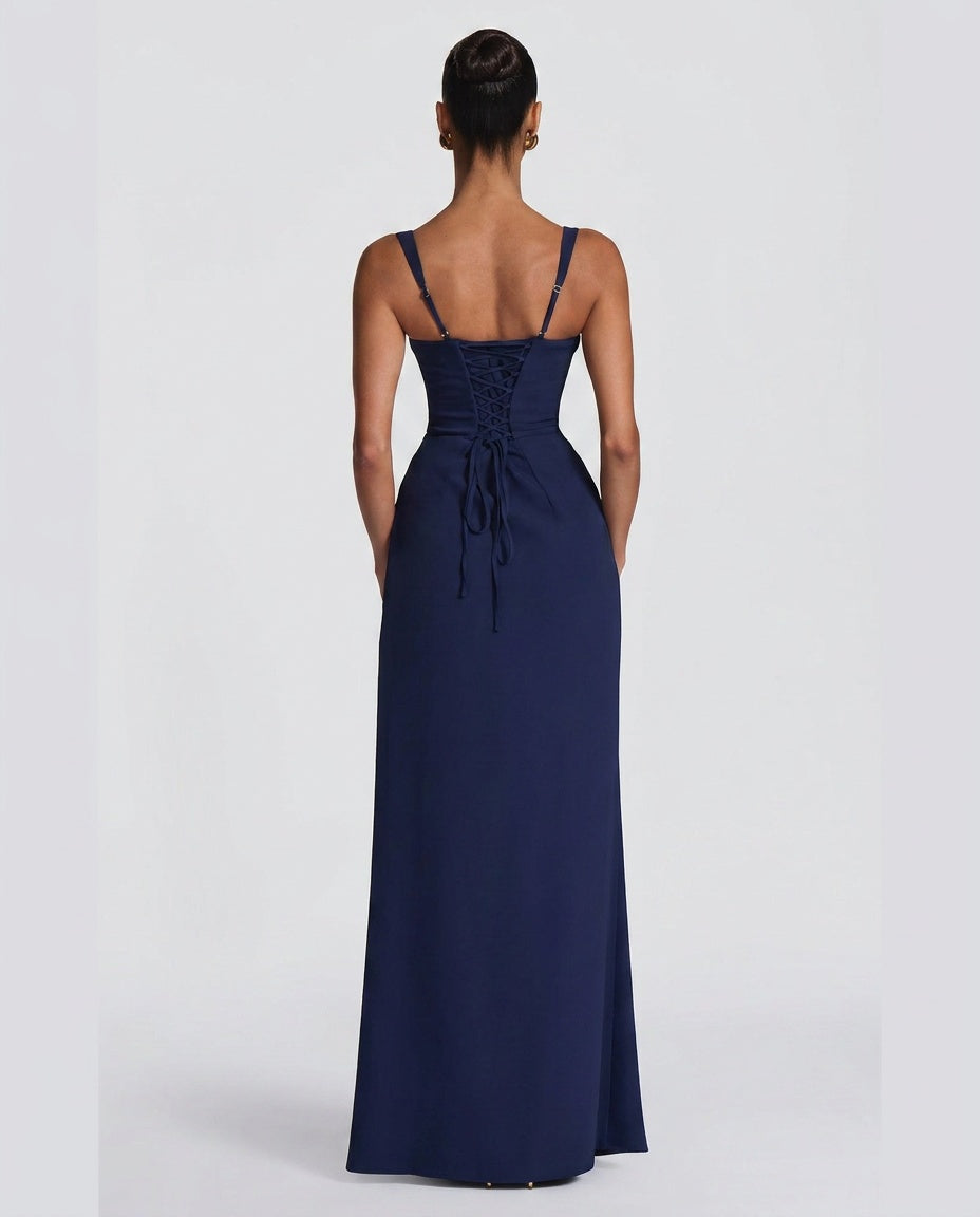 Women's Strapless Tiered Maxi Dress