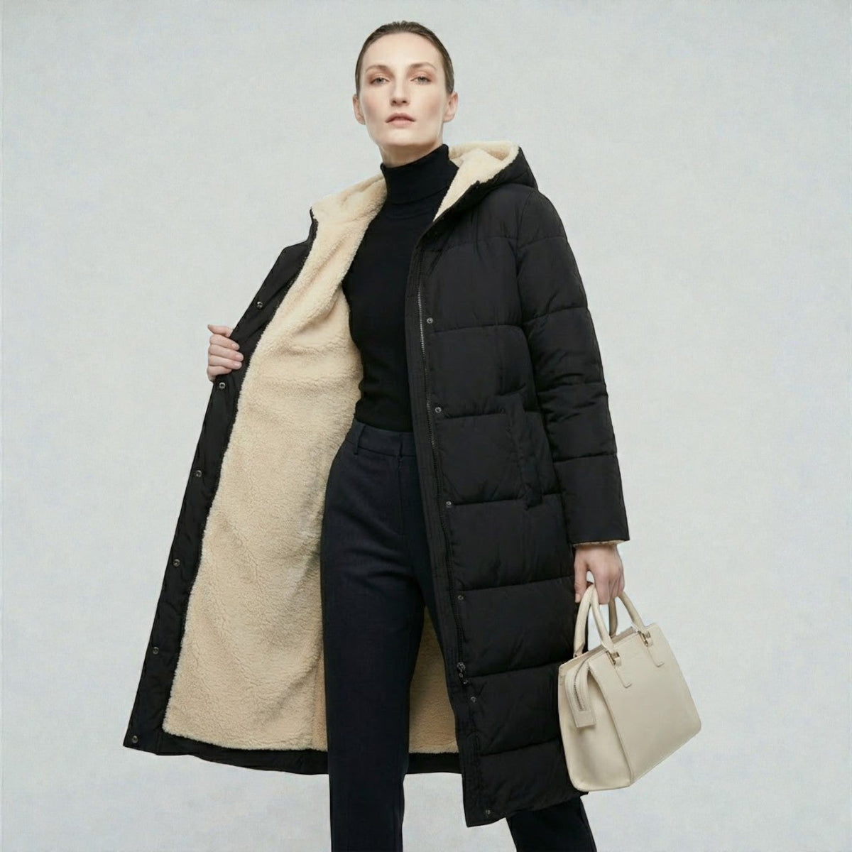 Women's Reversible Winter Puffer Jacket
