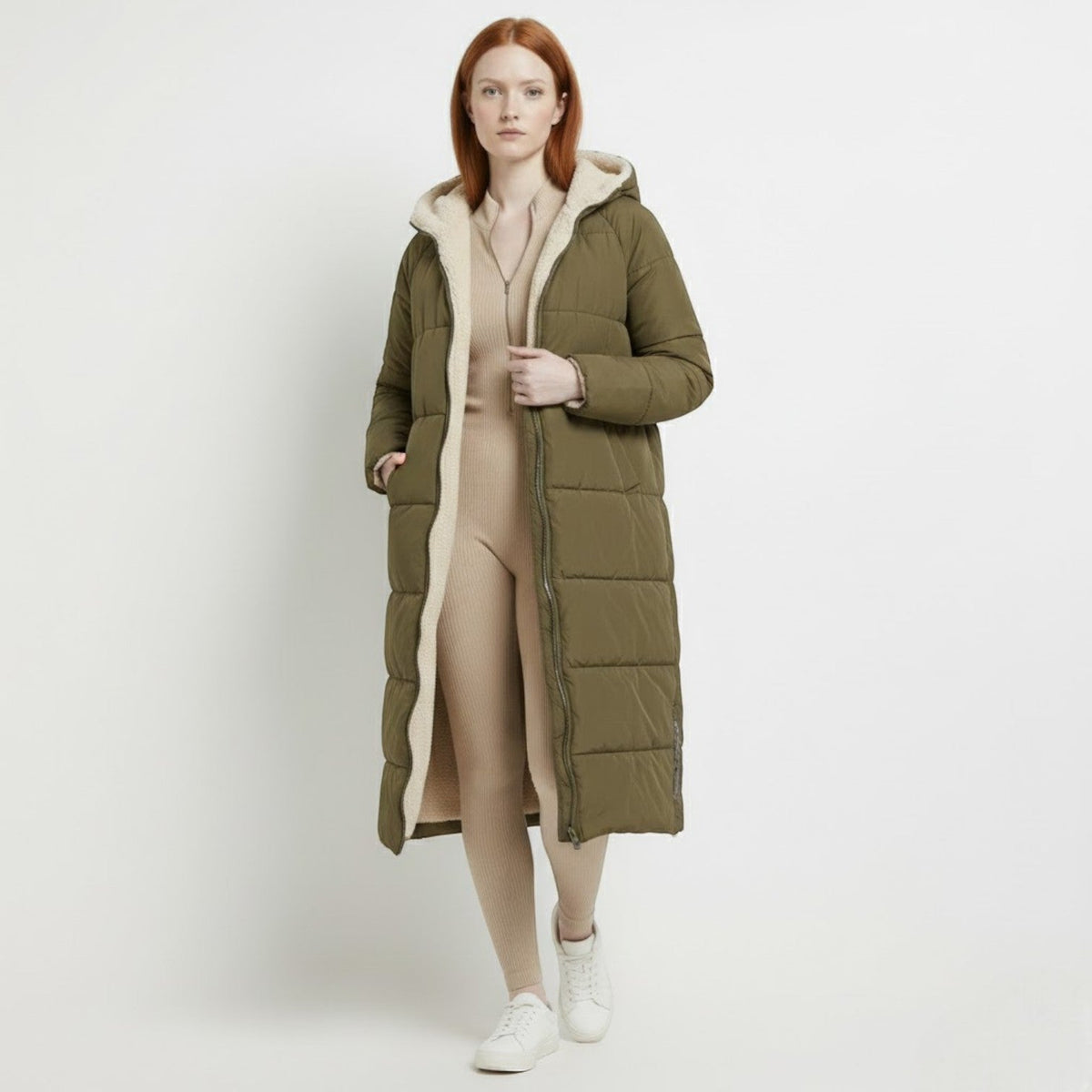 Women's Reversible Winter Puffer Jacket