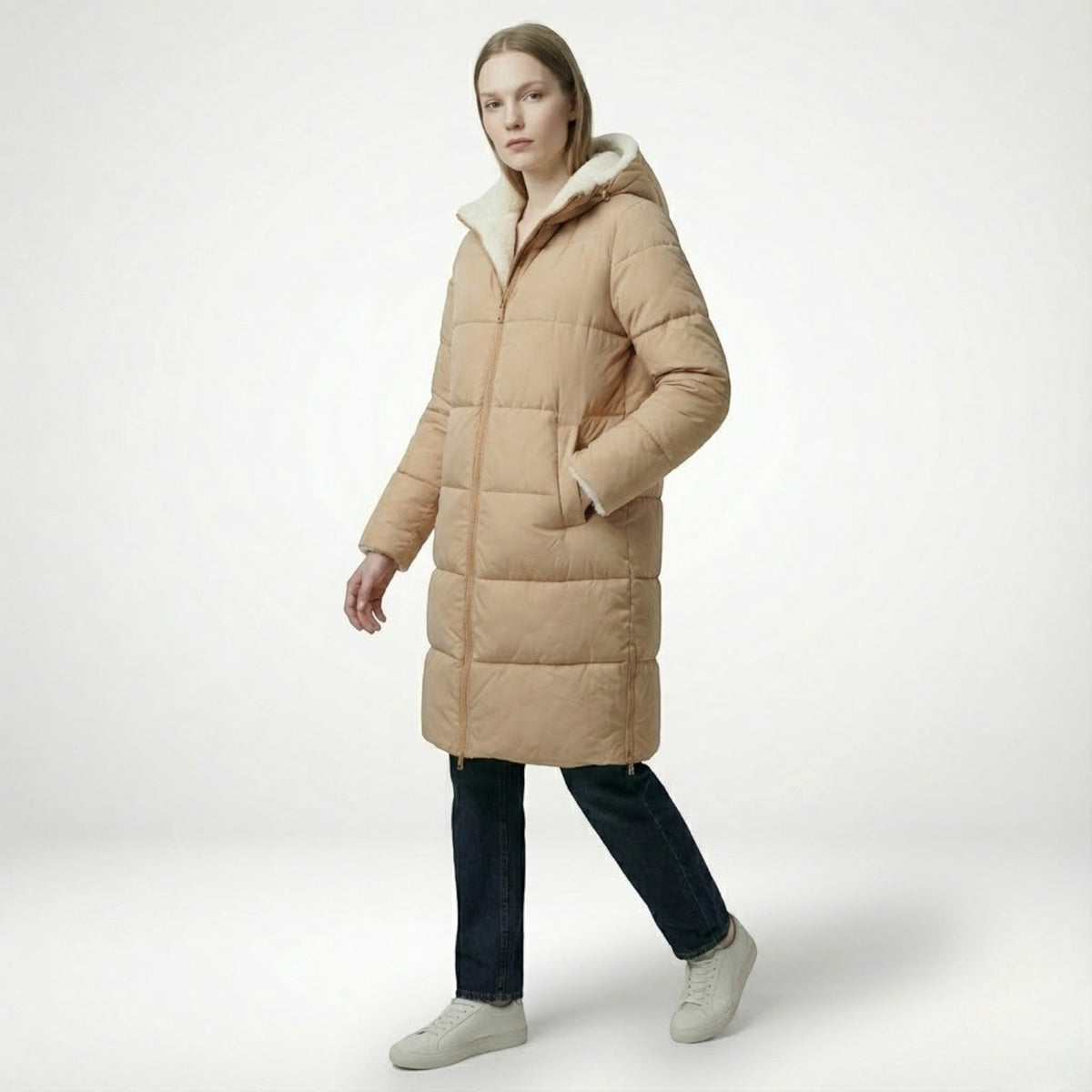 Women's Reversible Winter Puffer Jacket