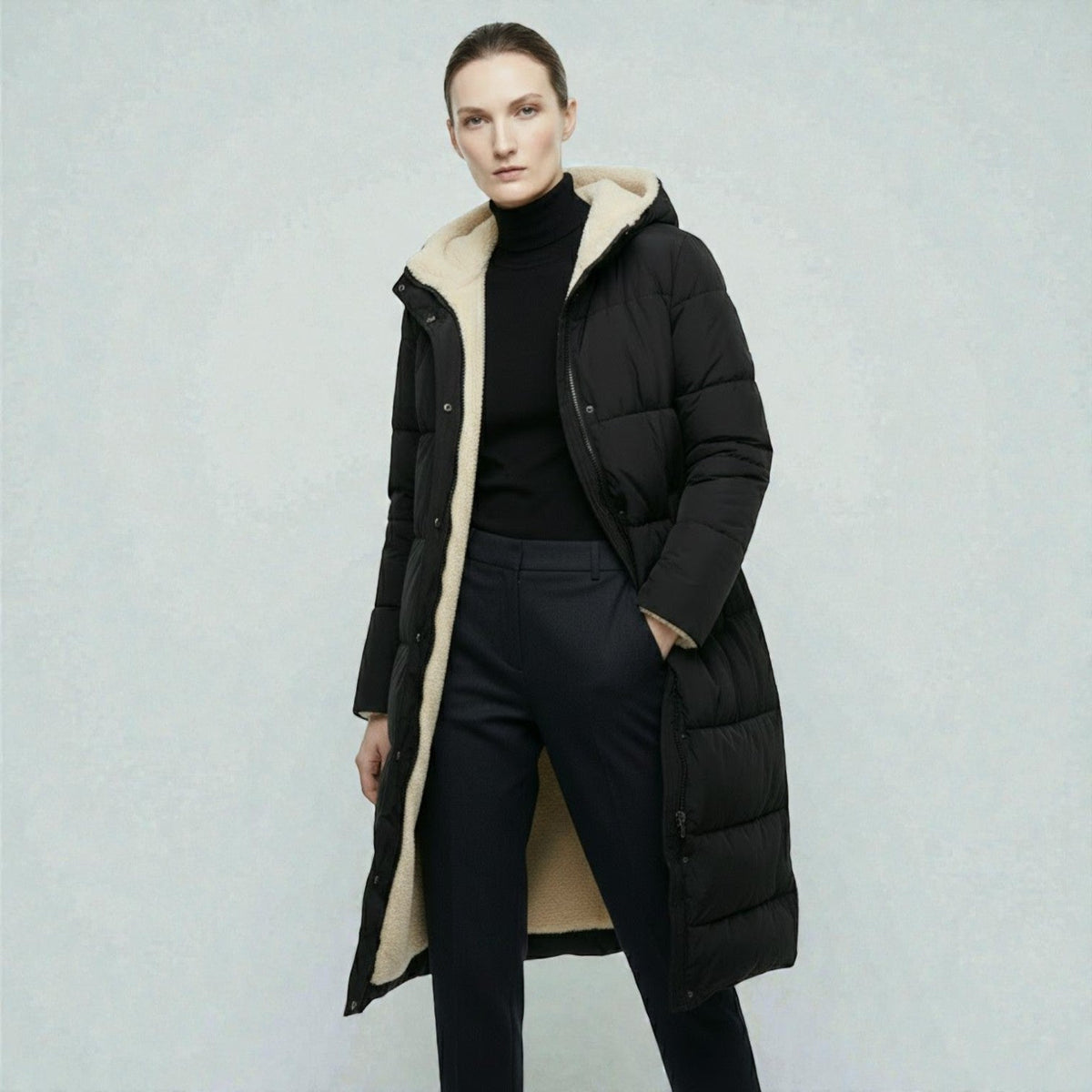 Women's Reversible Winter Puffer Jacket