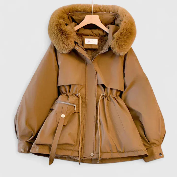 Women's Faux Fur Hood Parka Coat