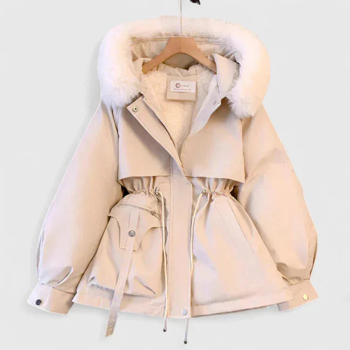 Women's Faux Fur Hood Parka Coat