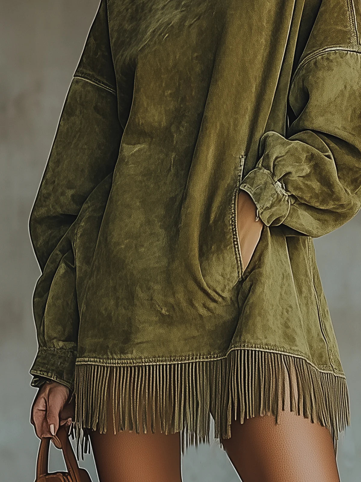 Women's Mini Jumper Dress – Long Sleeve Mock Neck Knit Dress