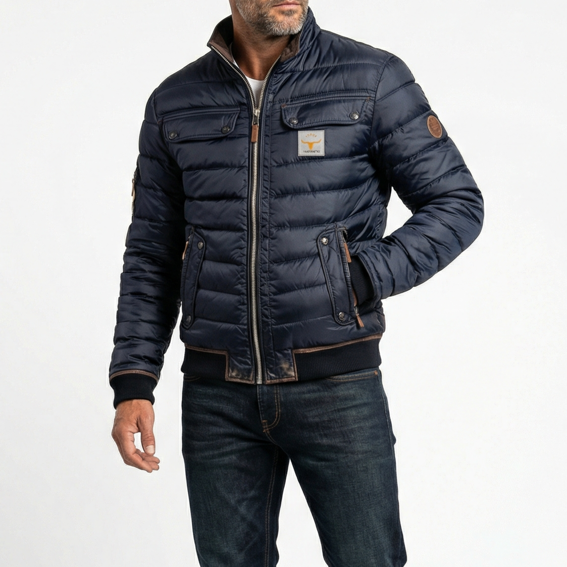 Women's Quilted Puffer Jacket – Vintage Style Padded Jacket