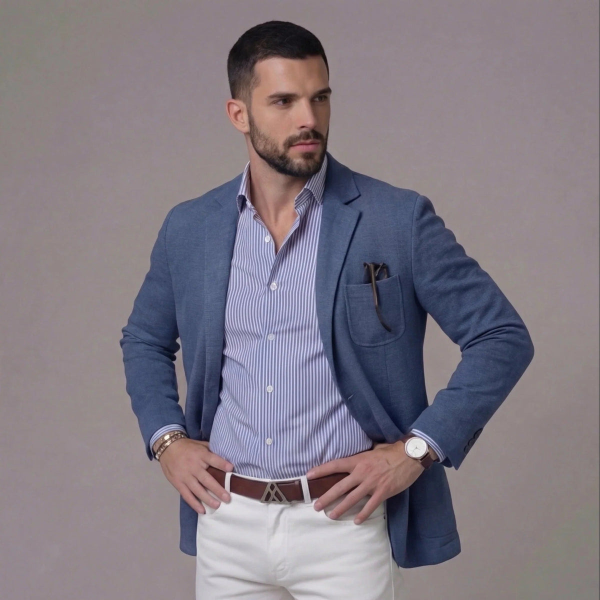Men's Linen Blazer Jacket