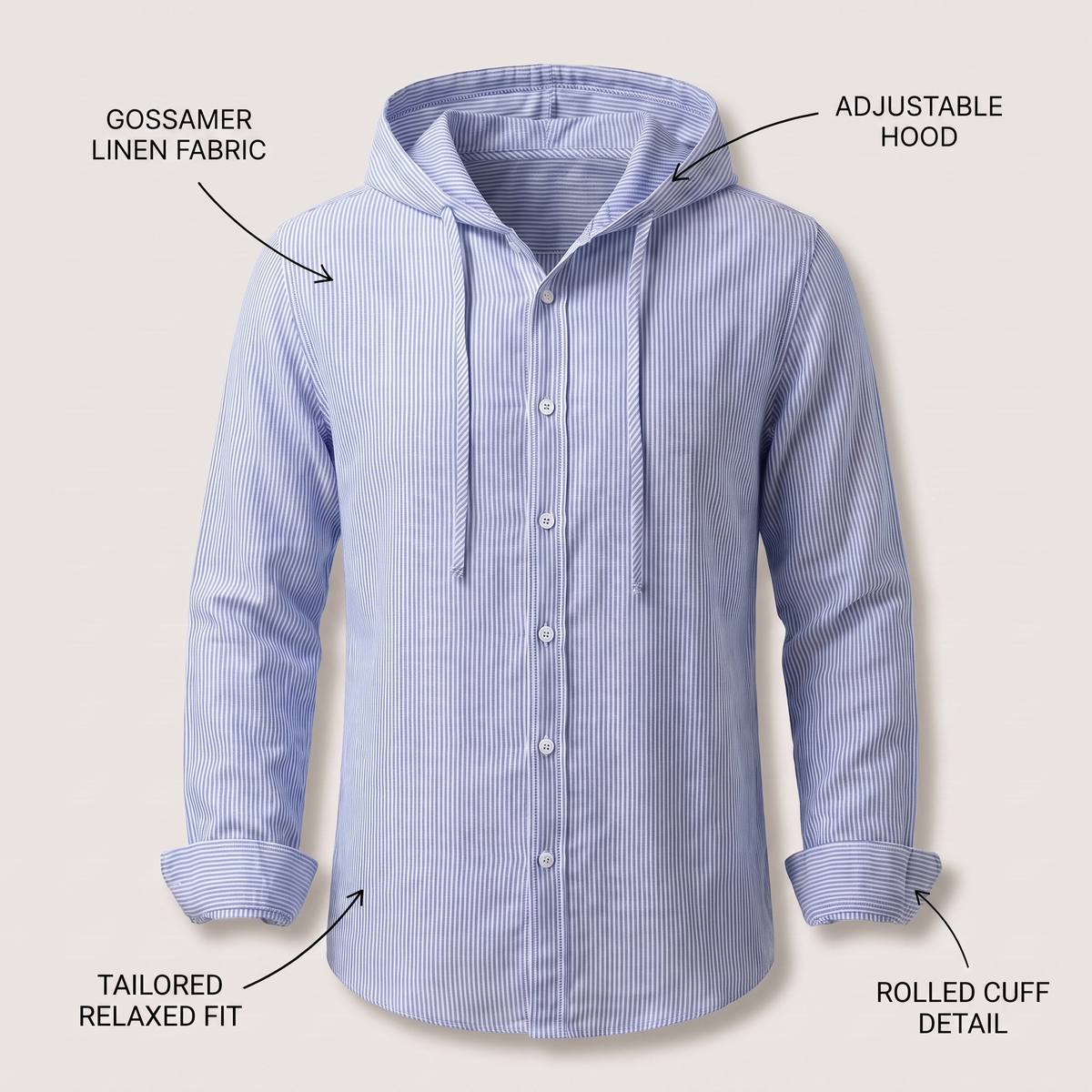 Women's Linen Hoodie
