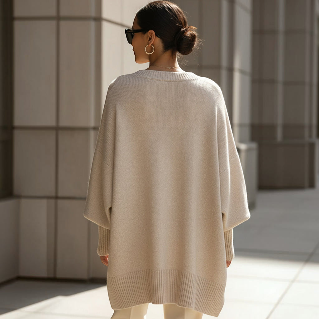 Ellmont London | Women's Cozy Sophisticated Sweater Soft Relaxed Fit Pullover