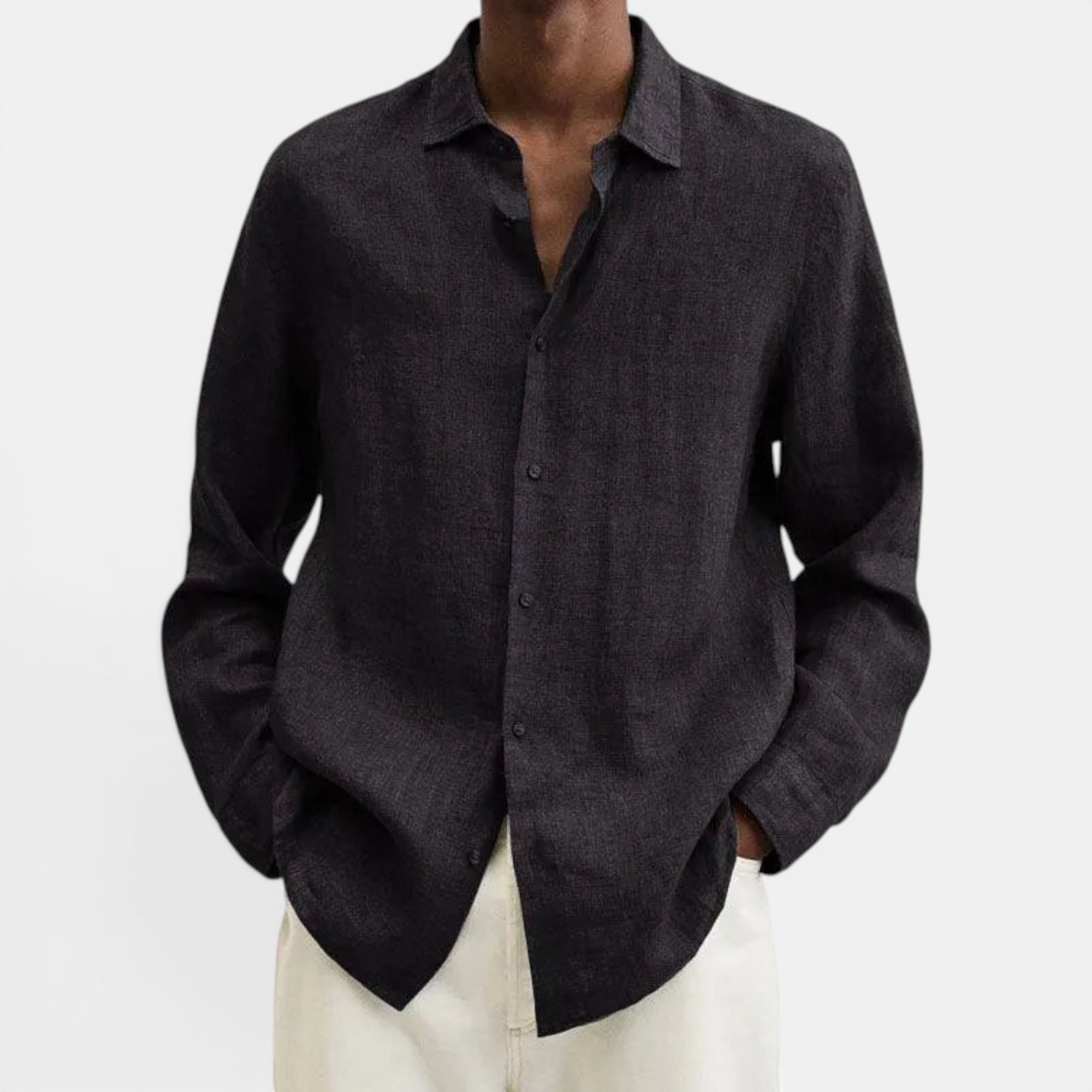 Ellmont London | Men's Lightweight Linen Breathable Button Up Shirt