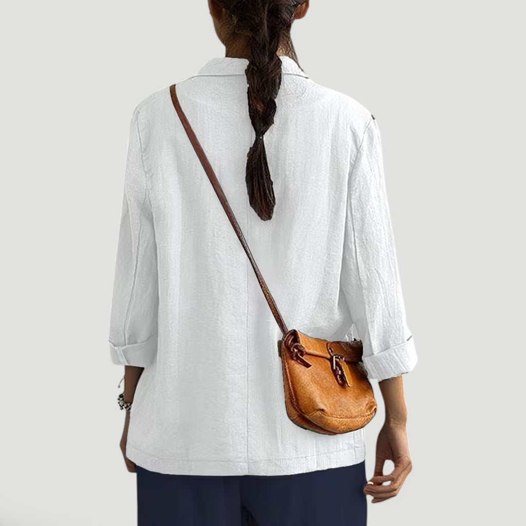 Ellmont London | Women's Summer 2 Button Blazer Jacket with Pockets