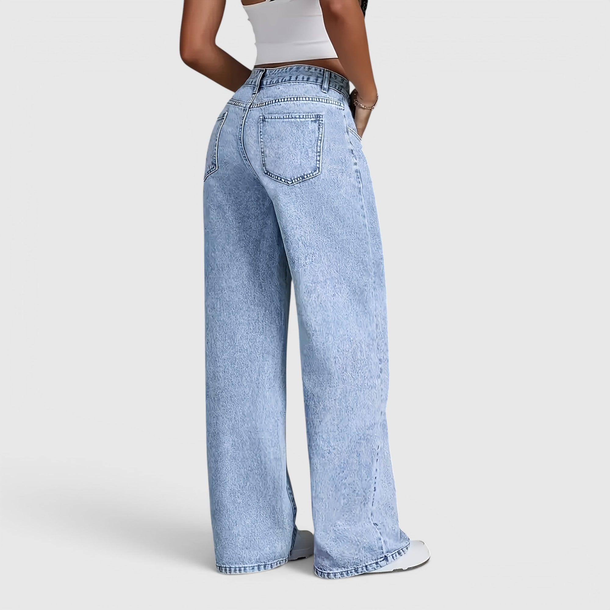 Ellmont London | Women's Oversized High Waist Jeans for Work & Travel