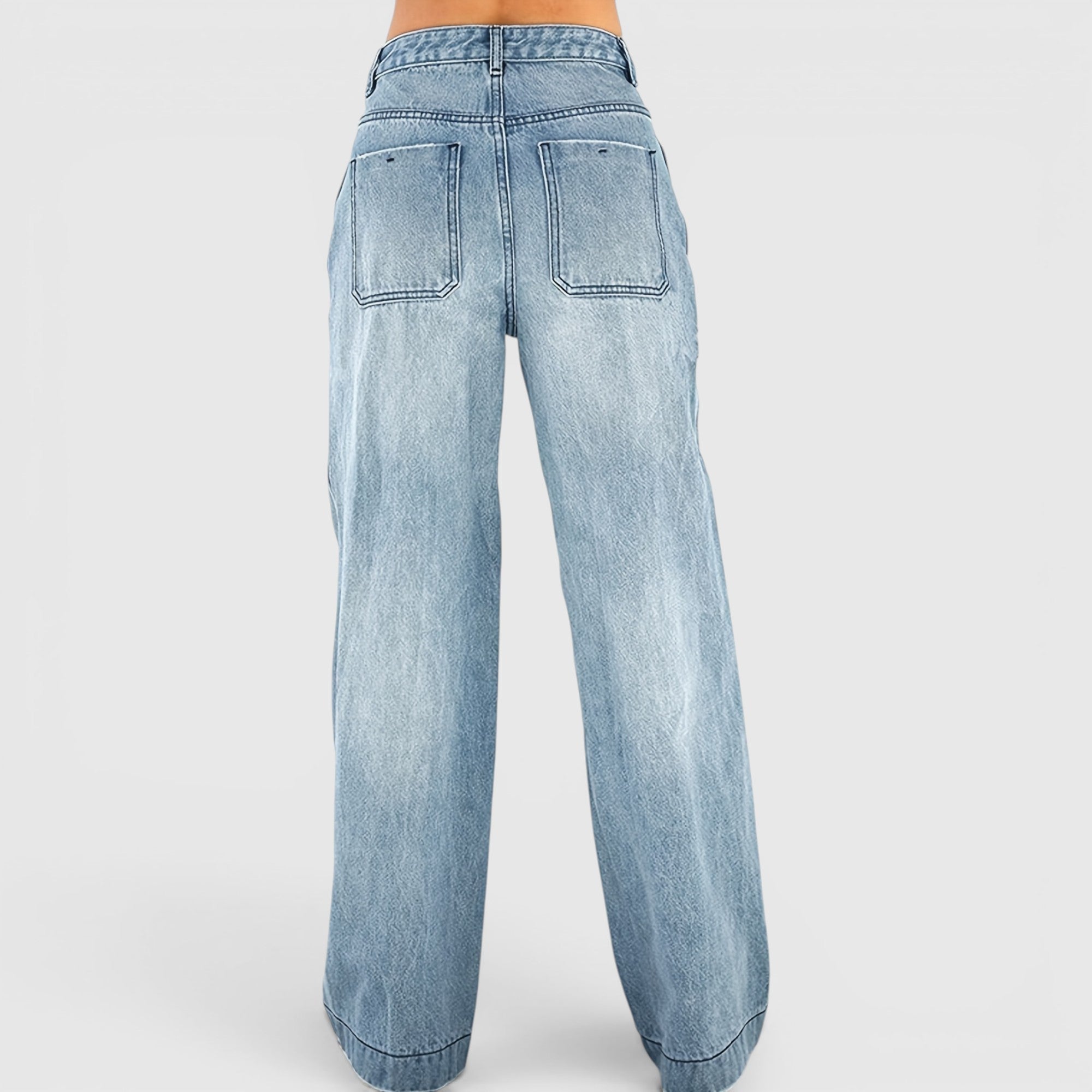Ellmont London | Baggy Denim Jeans – Loose Wide Leg Everyday Streetwear Pants