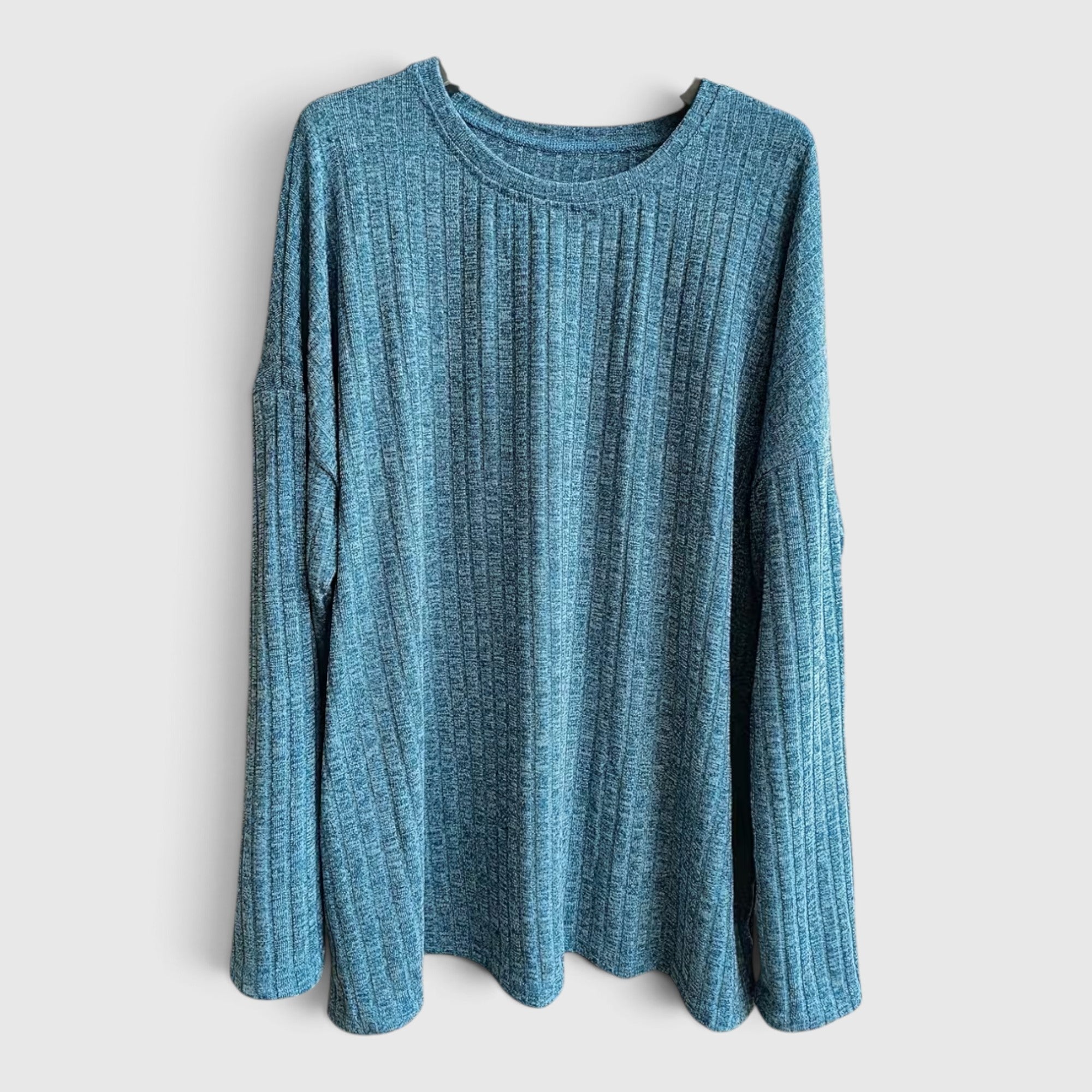 Lola | Women's Plus Size Crewneck Sweater – Relaxed Fit Long Sleeve Casual Top
