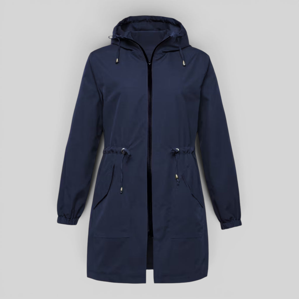 Ellmont London | Women's Waterproof Trench Coat Full Zip Outdoor Rain Jacket