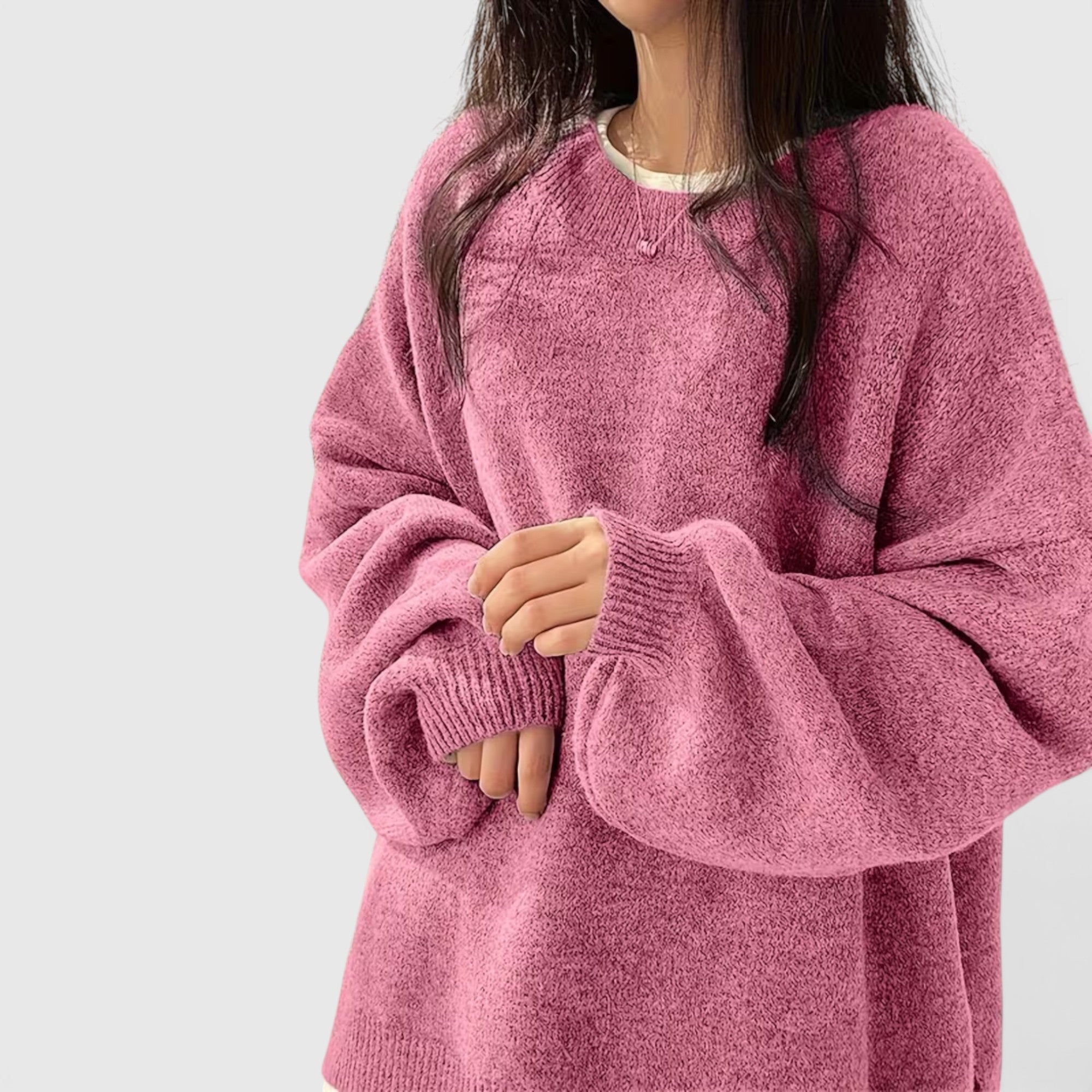 Iris | Women's Crewneck Sweater Long Sleeve Casual Knit Fall Winter Top