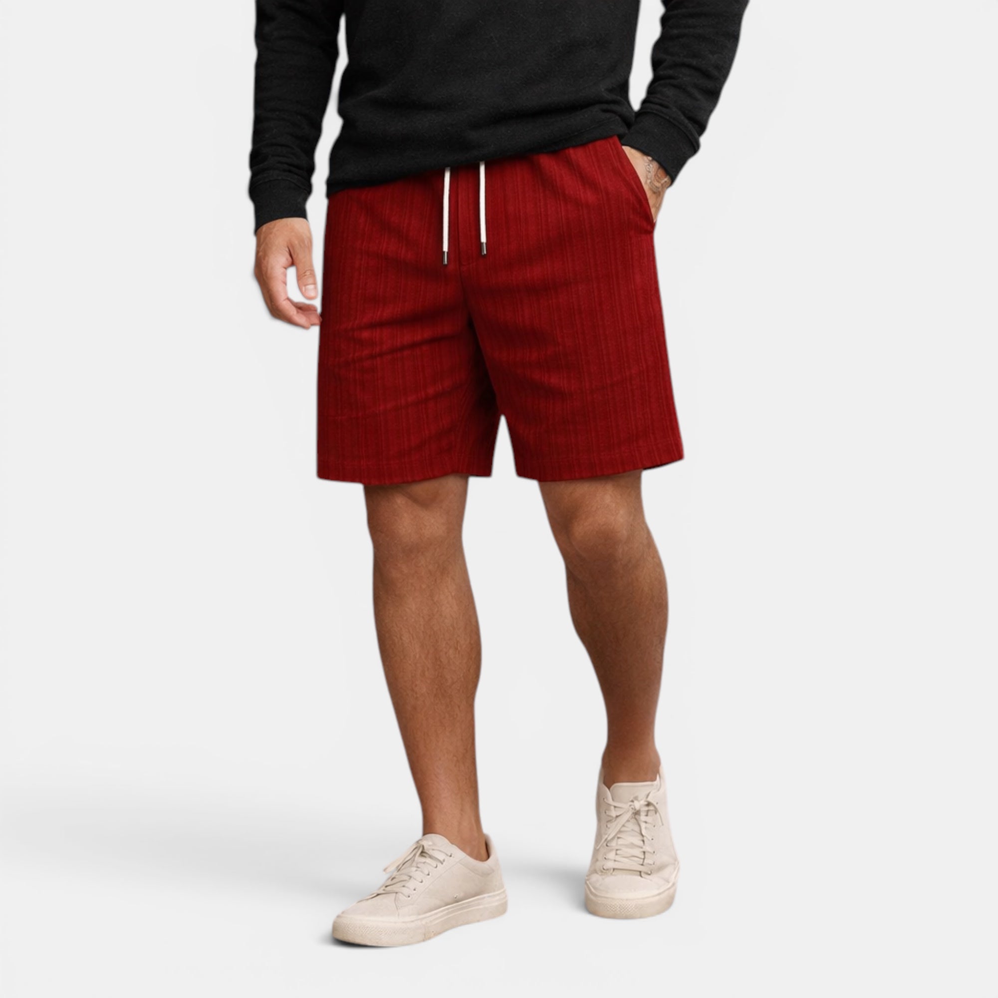 Ellmont London | Men's Breathable Casual Linen Summer Shorts Regular Fit