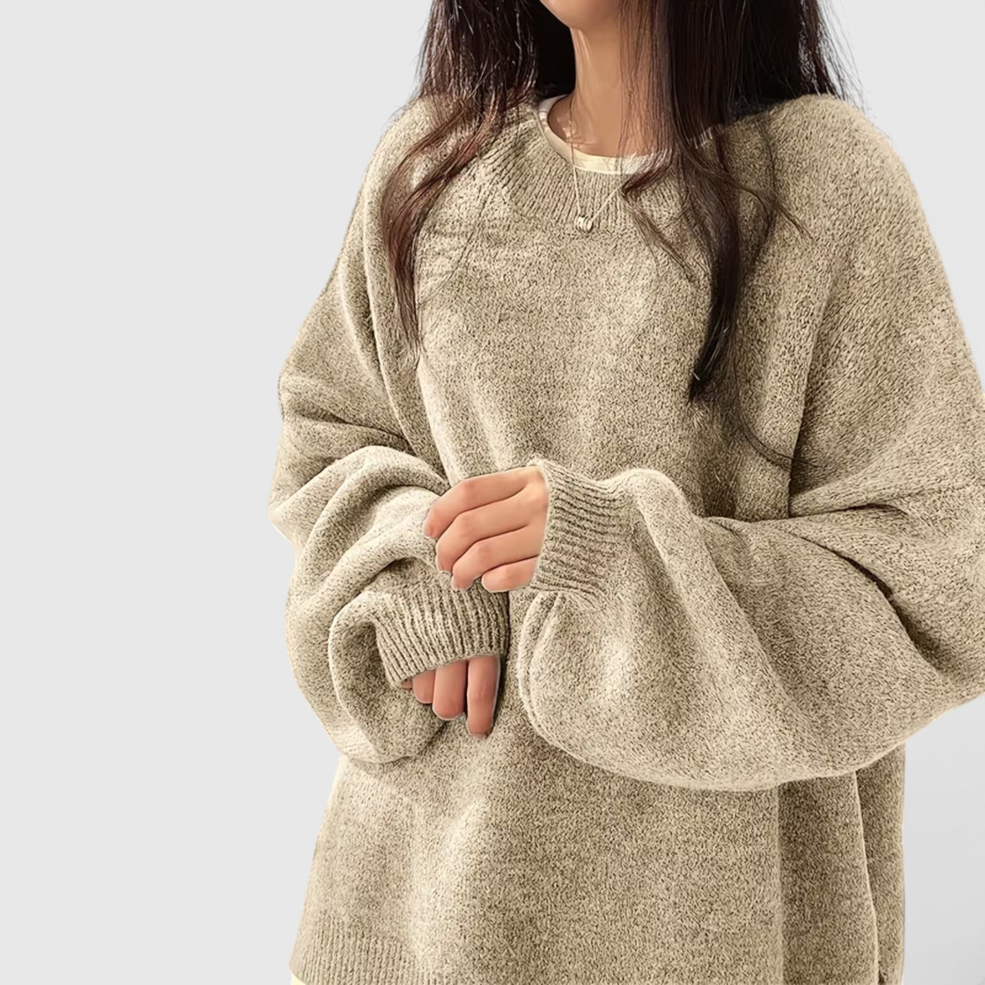 Iris | Women's Crewneck Sweater Long Sleeve Casual Knit Fall Winter Top