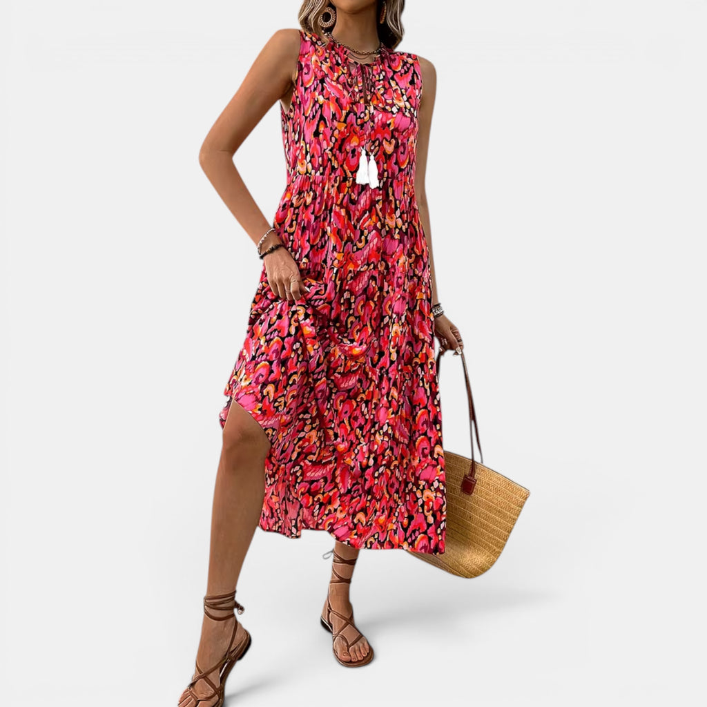 Ellmont London | Women's Lightweight Sleeveless Boho Dress for Summer