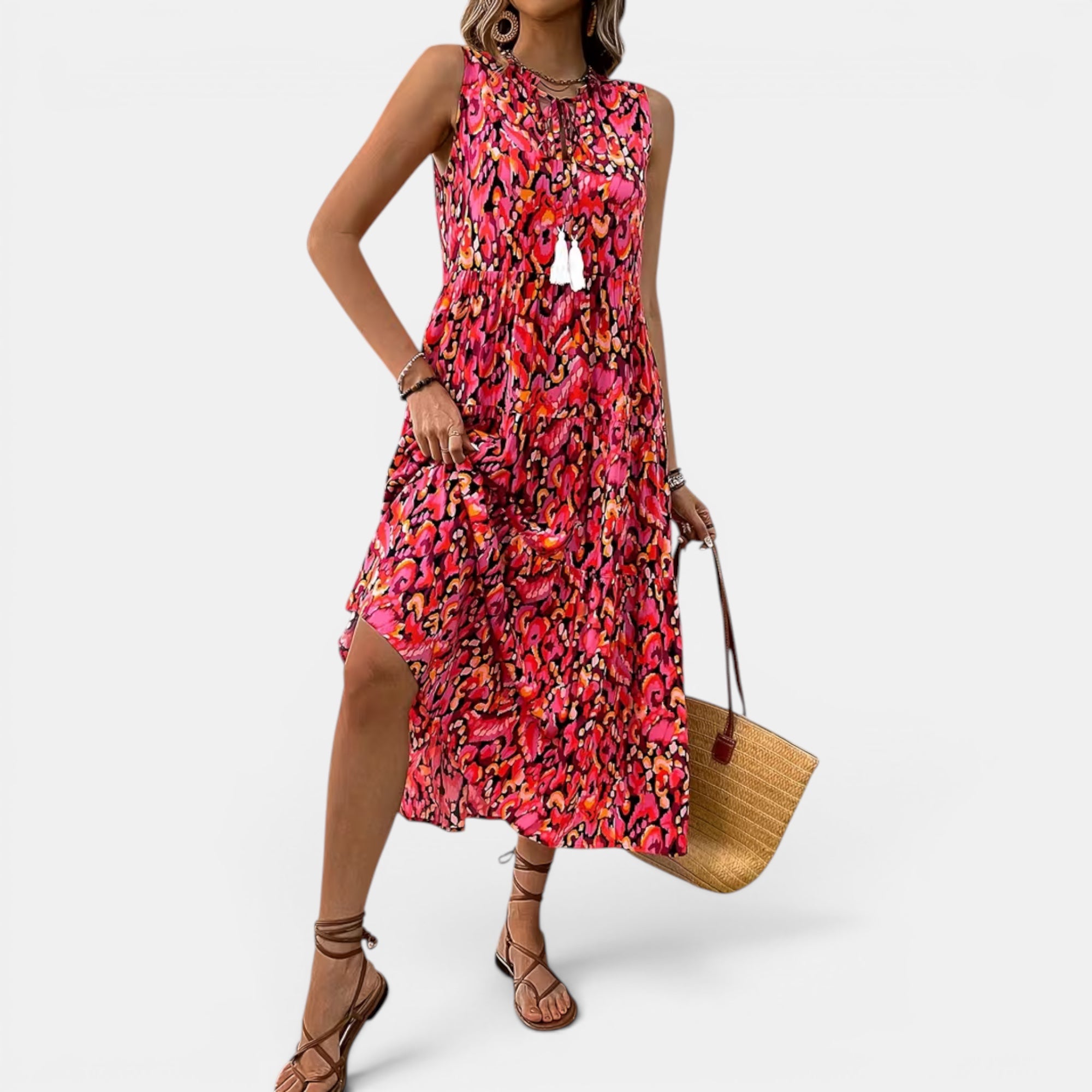Ellmont London | Women's Lightweight Sleeveless Boho Dress for Summer