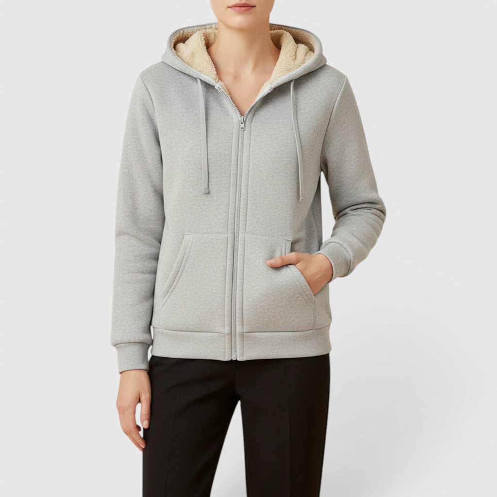 Ellmont London | Women's Hooded Lined Hoodie Everyday Warm Casual Jacket