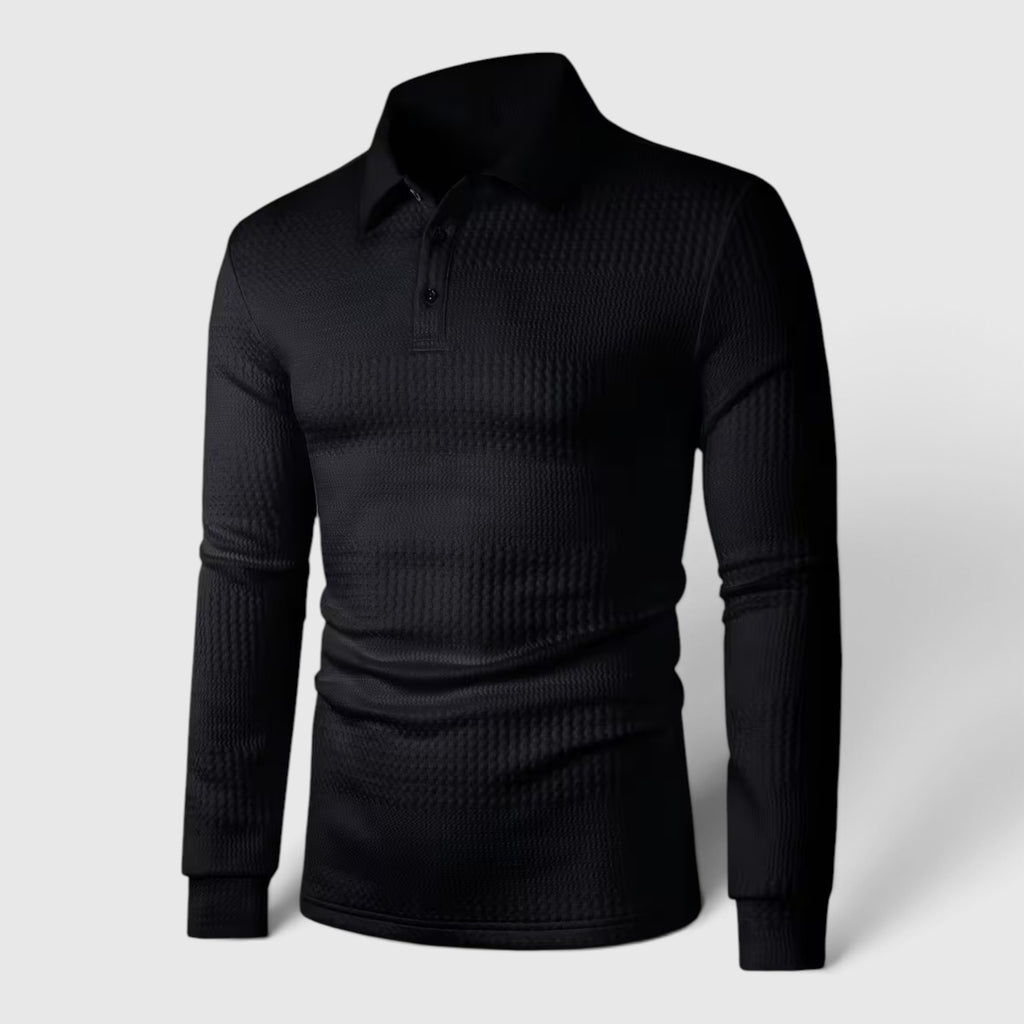 Martin | Men's Jacquard Knit Shirt – Regular Fit Office & Weekend Wear
