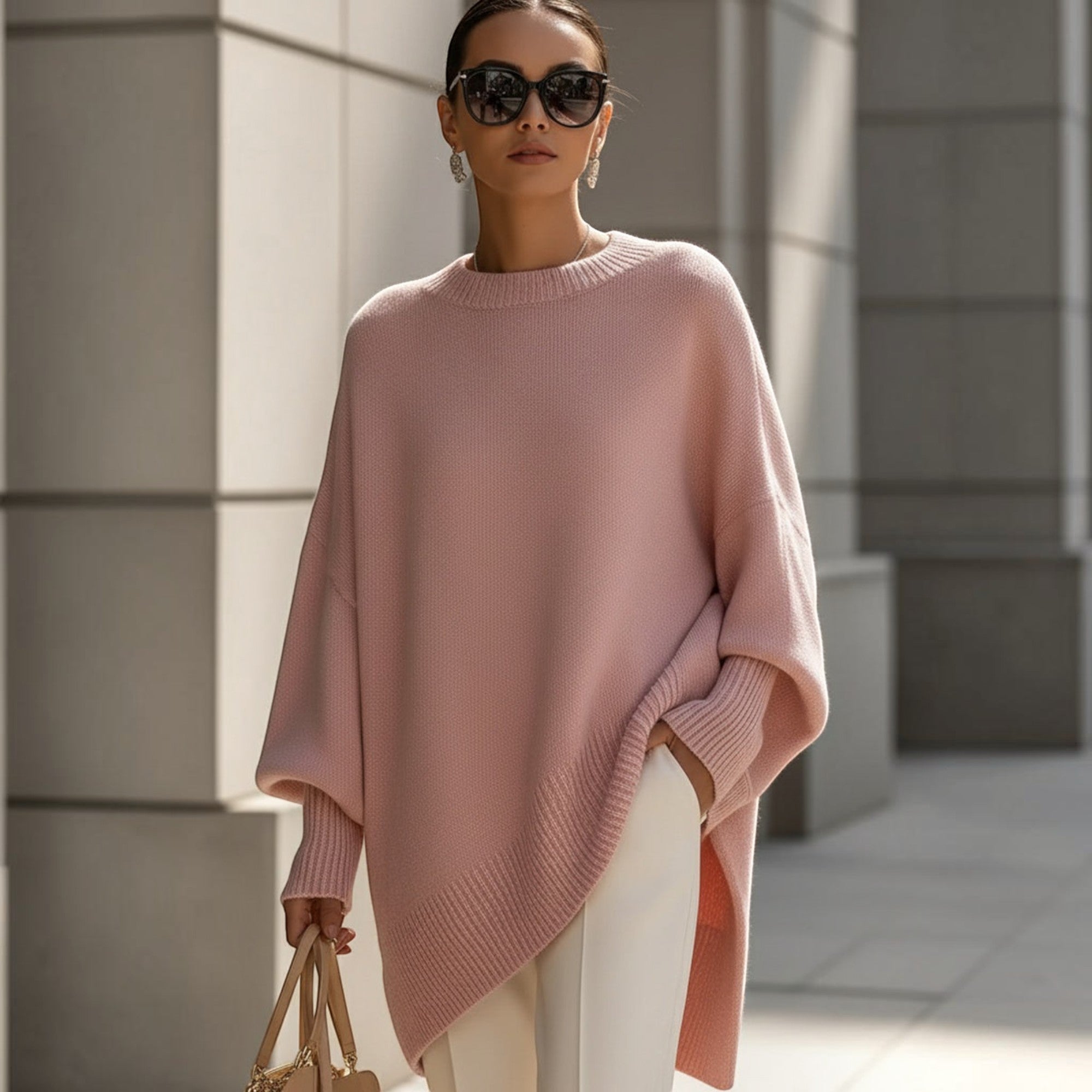 Ellmont London | Women's Cozy Sophisticated Sweater Soft Relaxed Fit Pullover