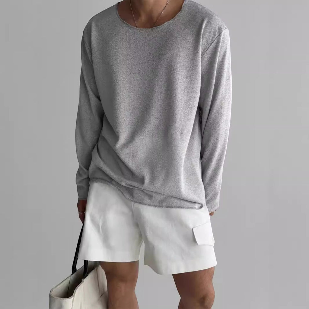 Ellmont London | Men's Premium Crew Neck Long Sleeve T-Shirt Regular Fit