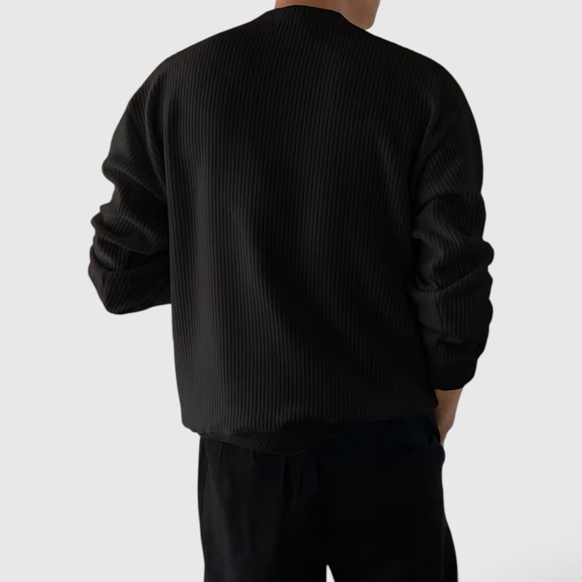 Liam | Men's Crewneck Sweater Loose Fit Everyday Knit Sweatshirt
