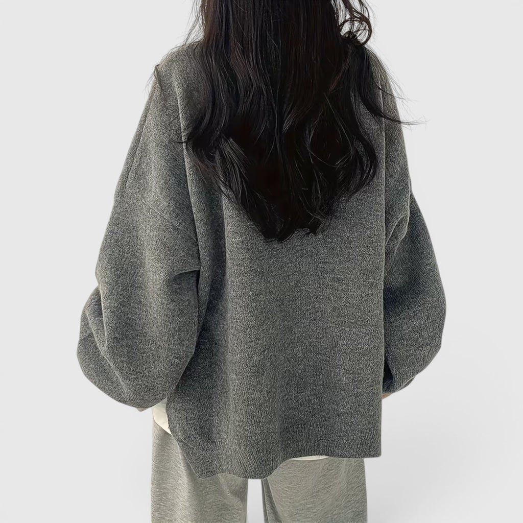 Iris | Women's Crewneck Sweater Long Sleeve Casual Knit Fall Winter Top