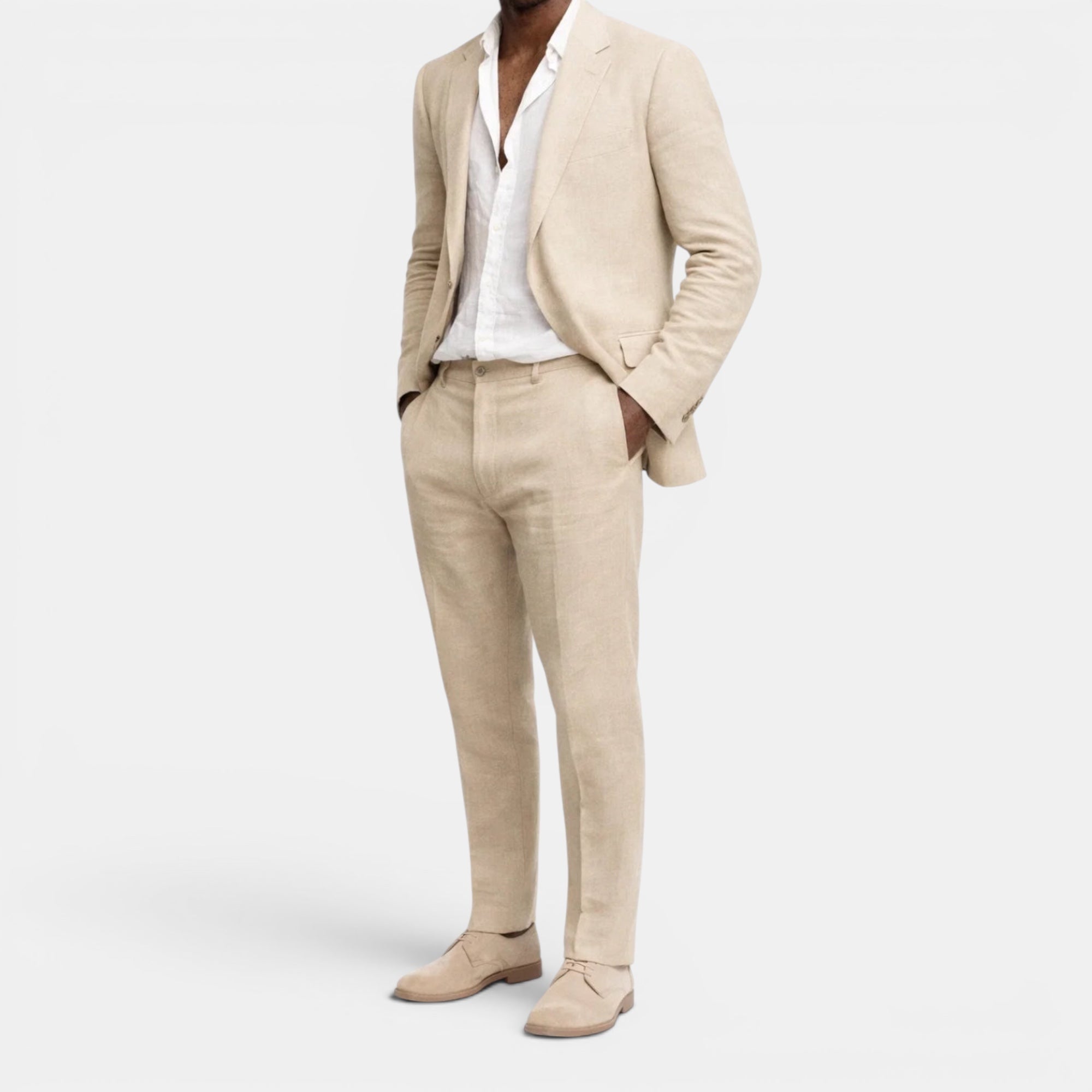 Ellmont London | Men's Tailored Linen Suit Blazer And Pants Set