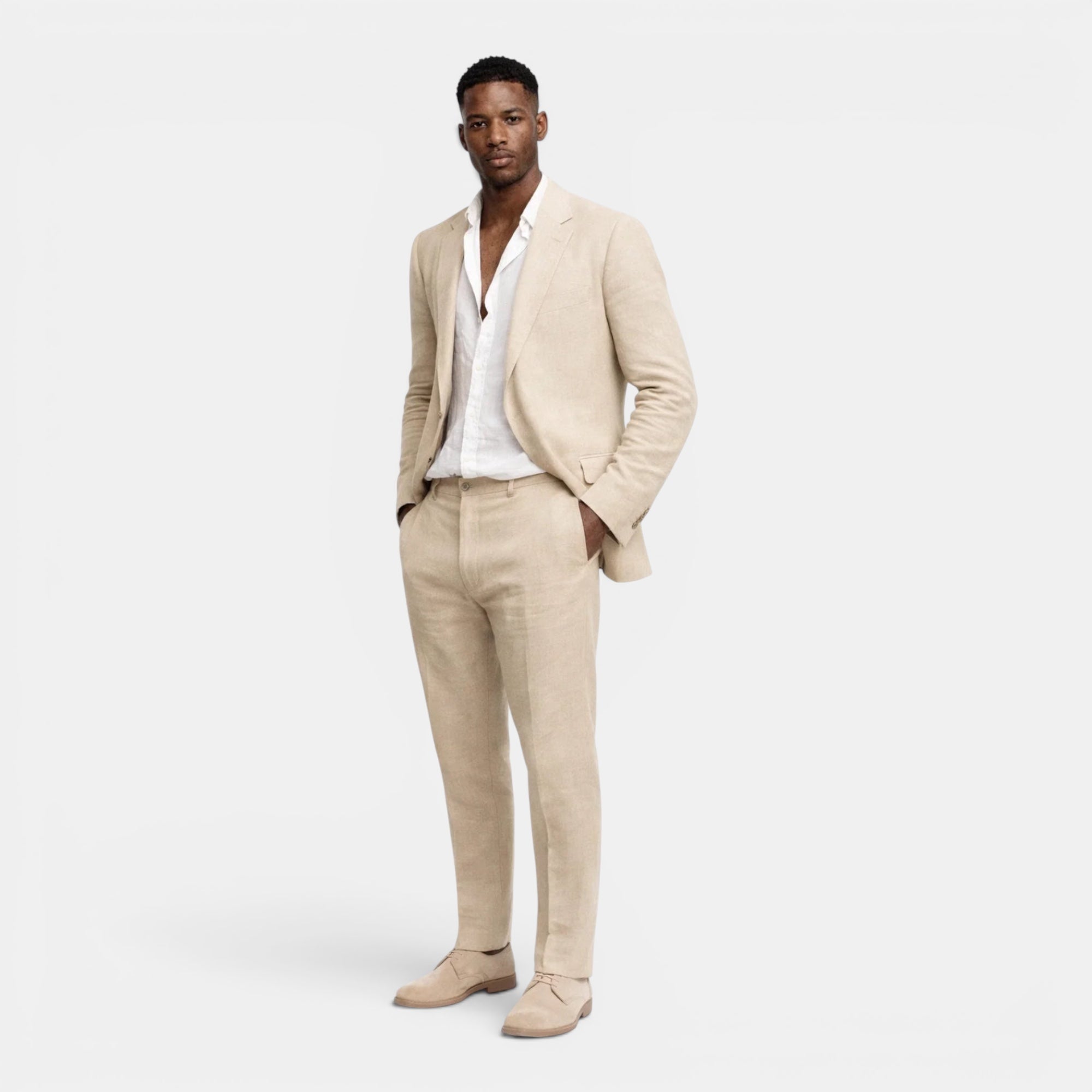 Ellmont London | Men's Tailored Linen Suit Blazer And Pants Set