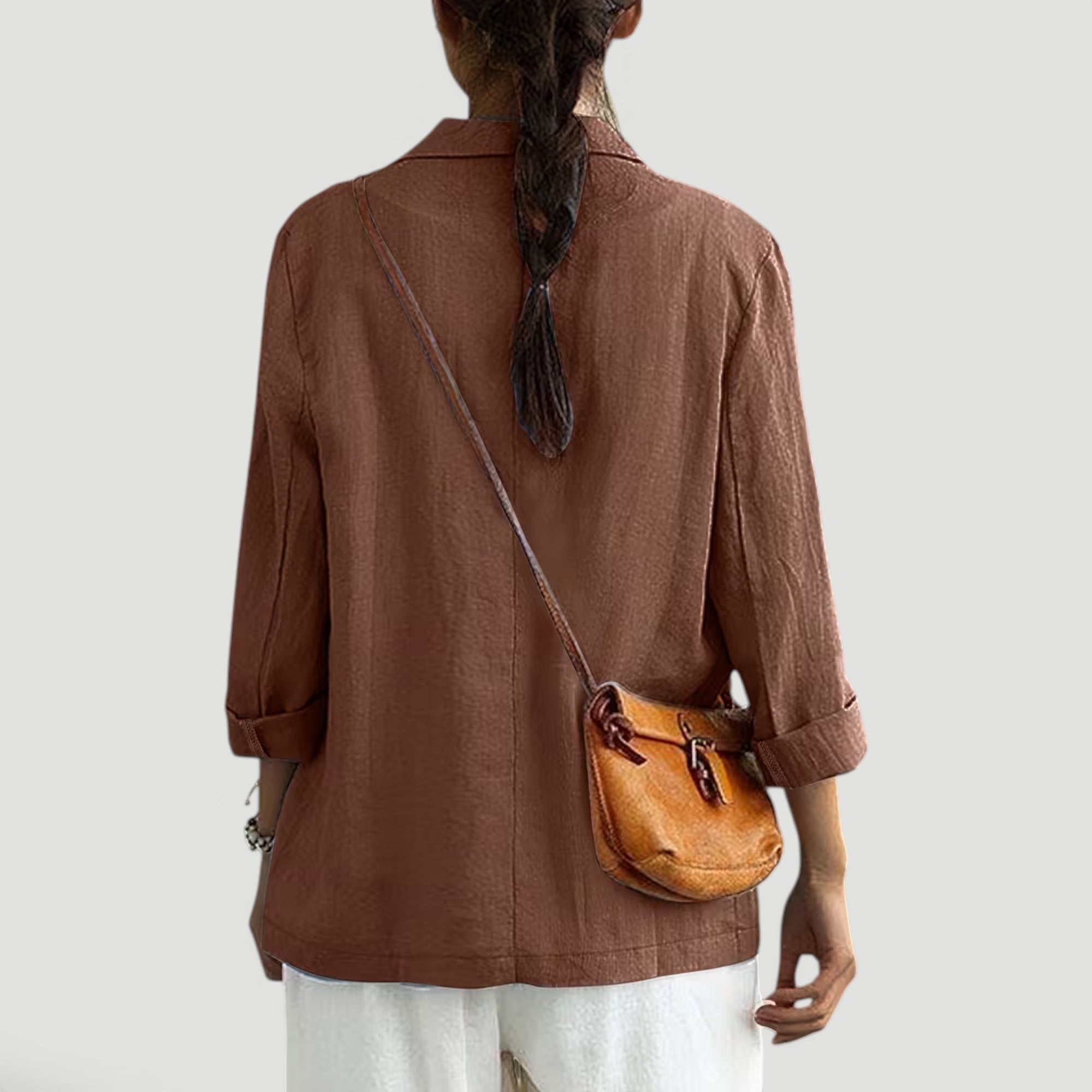 Ellmont London | Women's Summer 2 Button Blazer Jacket with Pockets